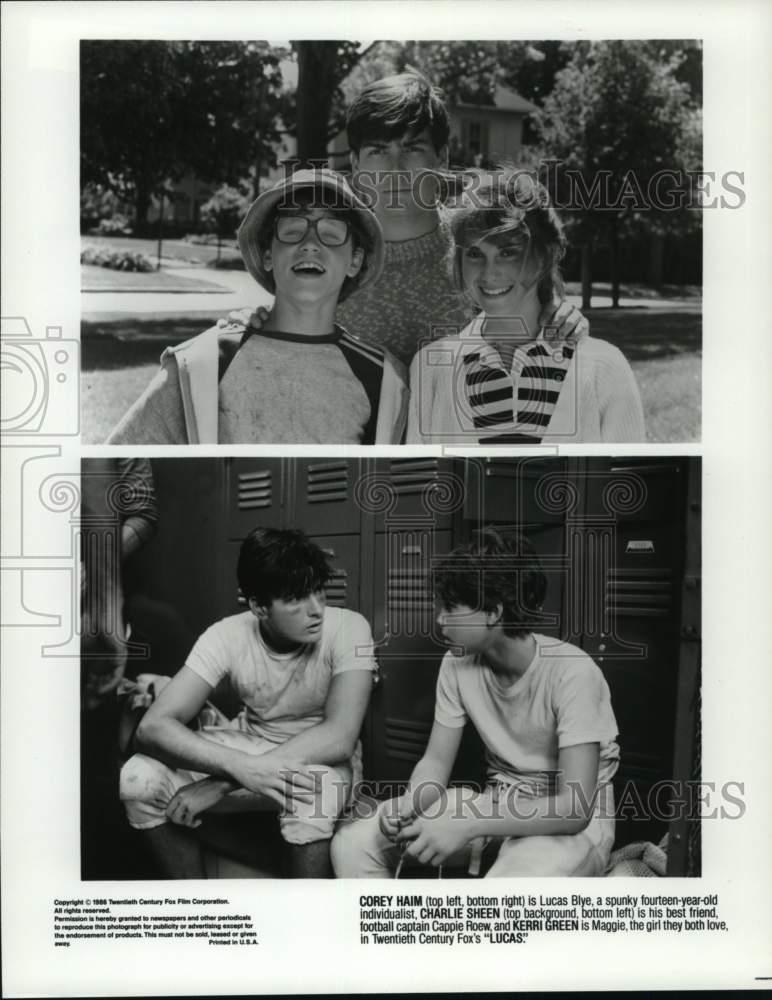 1986 Press Photo Actors In Two Scenes From \