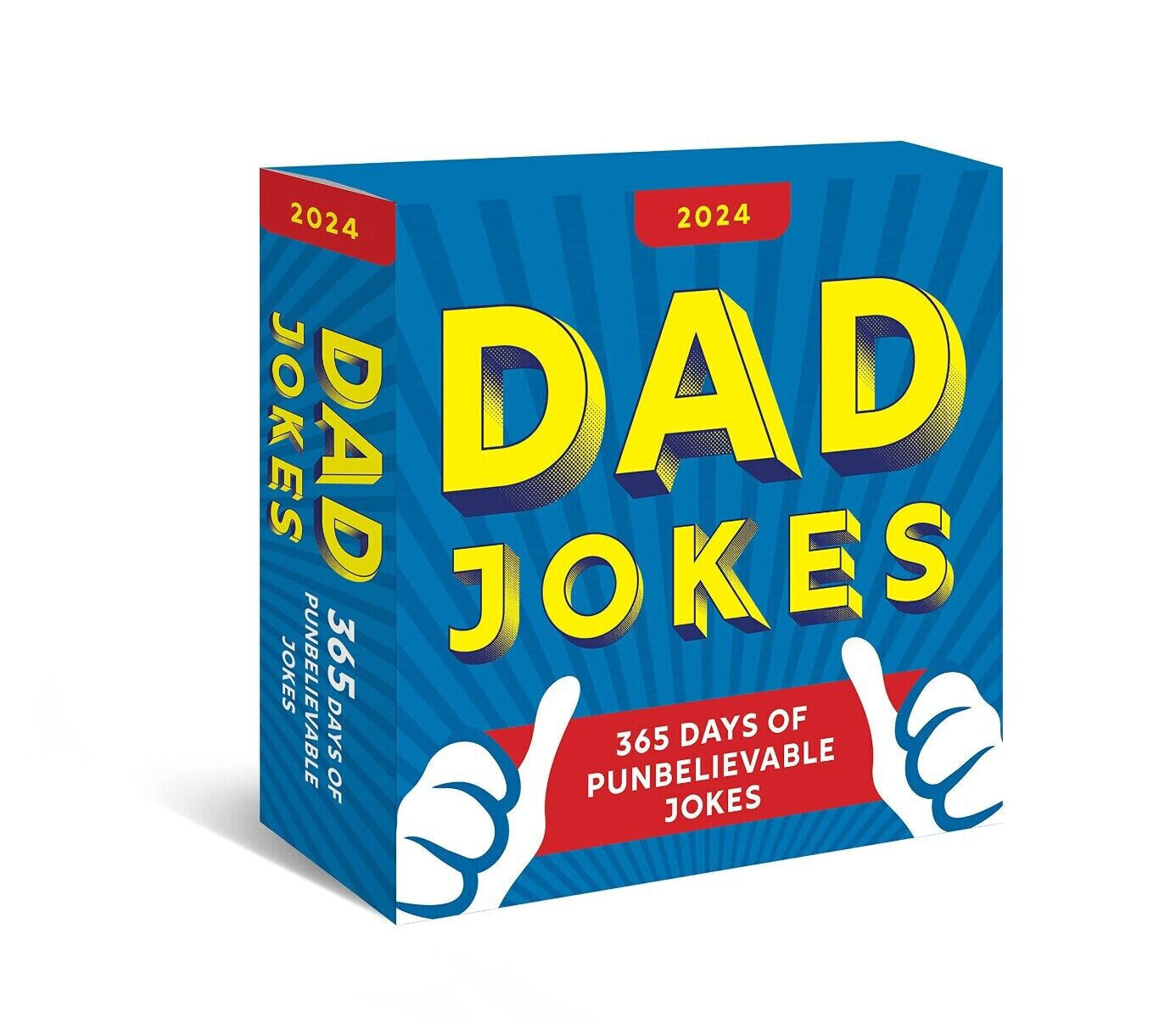 Sourcebooks,  Dad Jokes 2024 Daily Desk/Page-A-Day Box Calendar NEW