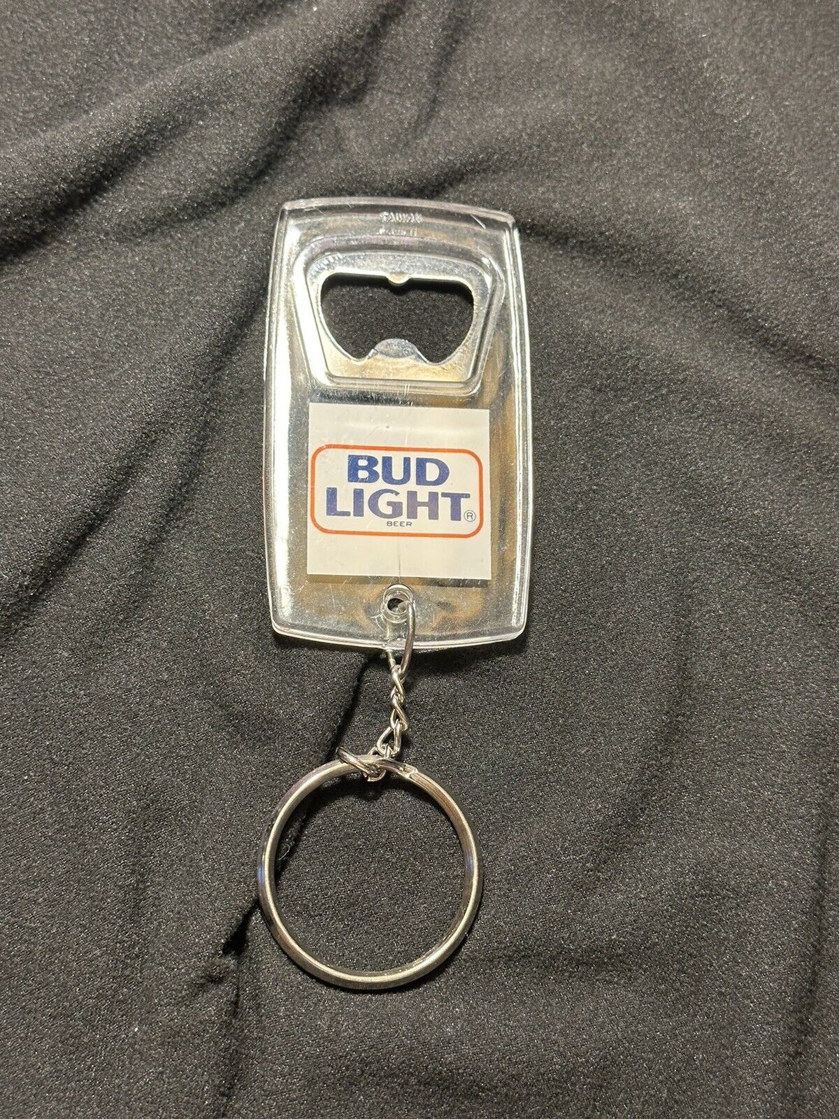 Vintage Bud Light Bottle Opener Keychain- 1990\'S