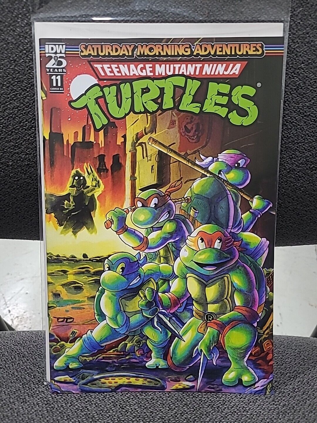 TMNT:Saturday Morning Adventures #11 Stashhhloot 1st PONCHO Cover RE