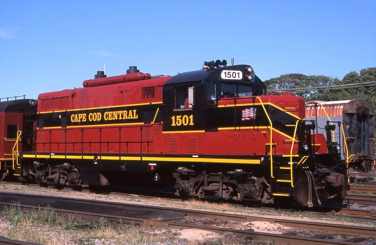 Original Slide: Cape Cod Central GP7 1501 at Hyannis, MA