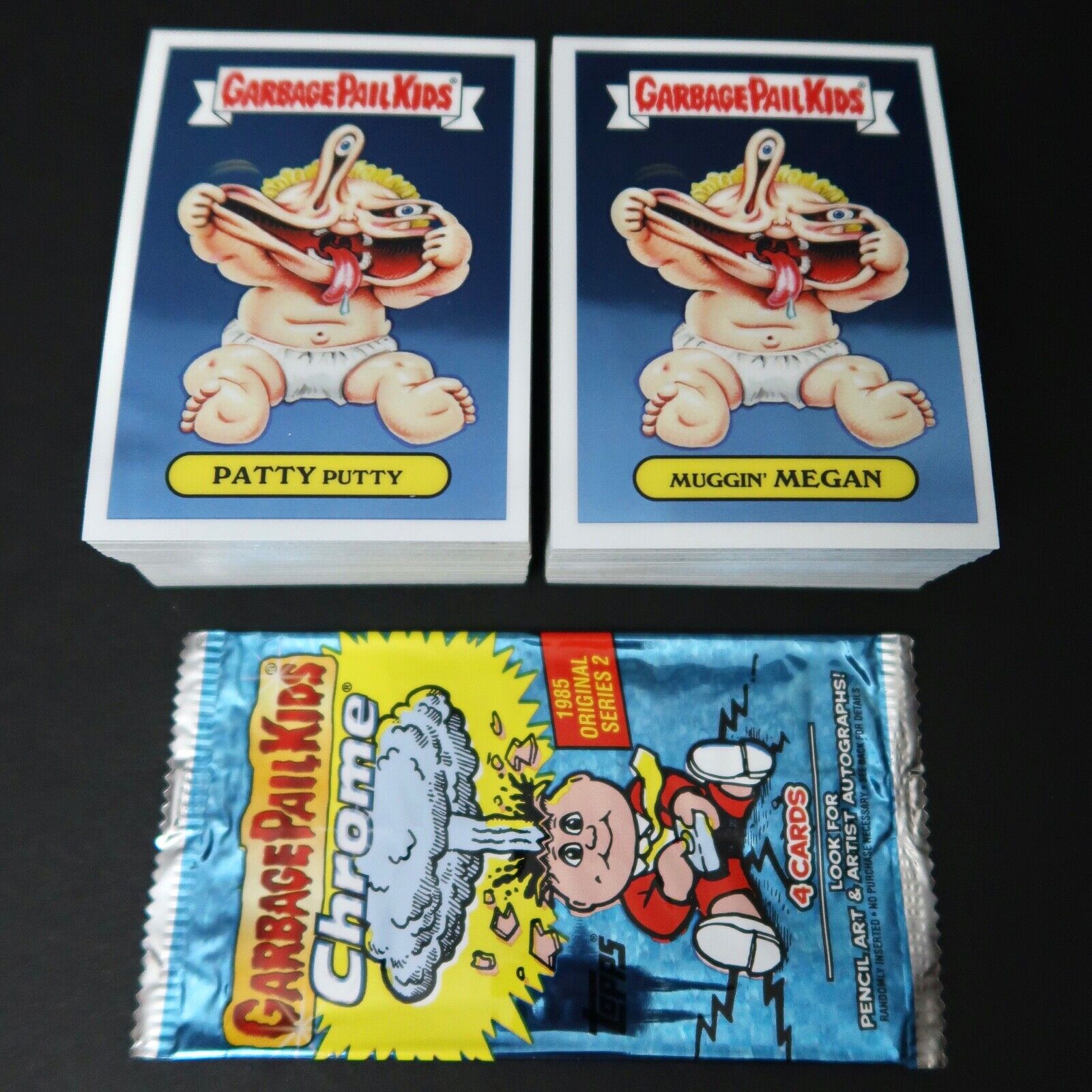 2014 GARBAGE PAIL KIDS CHROME 2 SET 110 CARD COMPLETE +WRAPPER 2ND SERIES