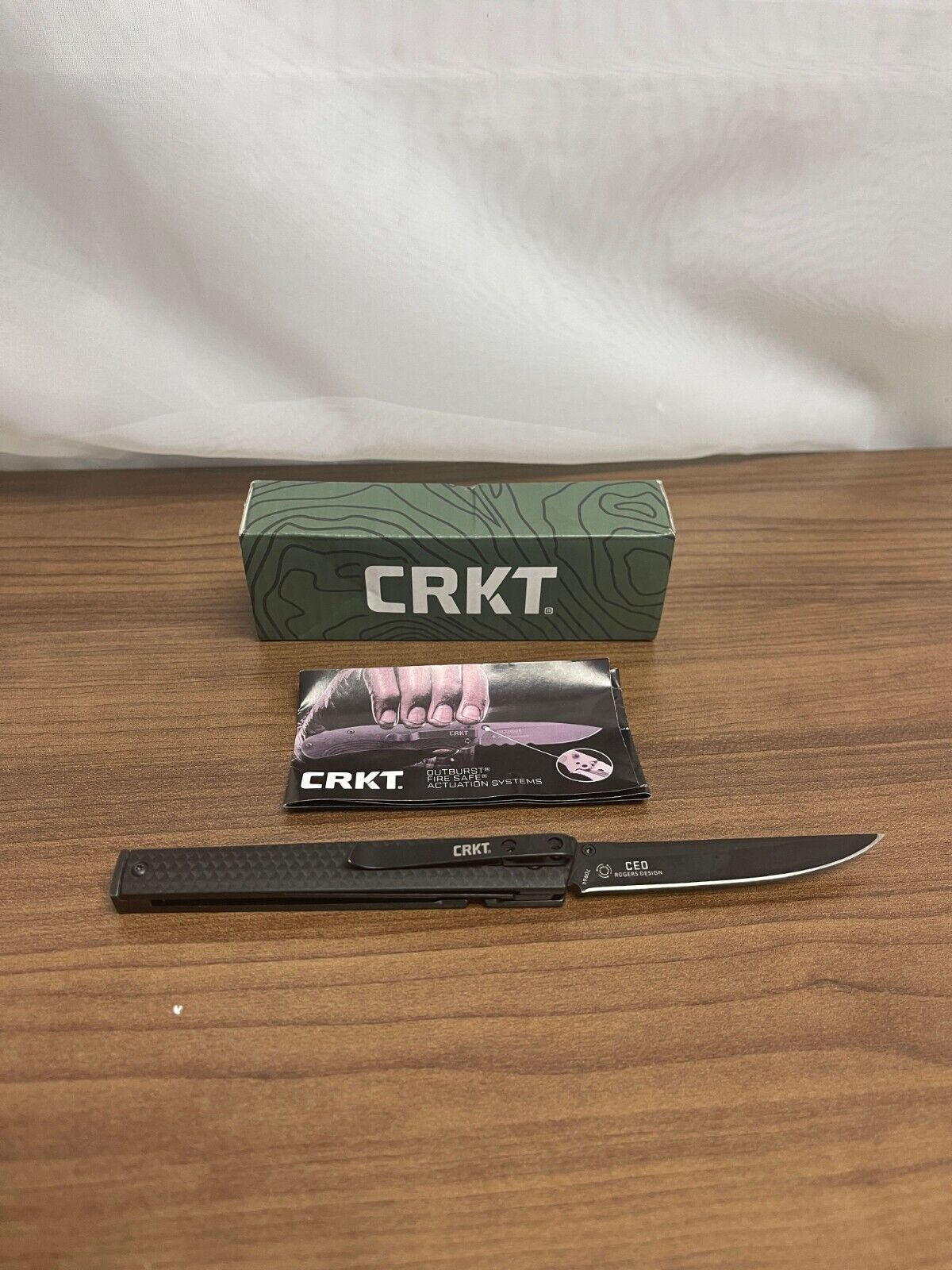 CRKT 7096K Black Silver Blackout Fire Safe Carry Ultra Sharp Pocketknife 3 Inch