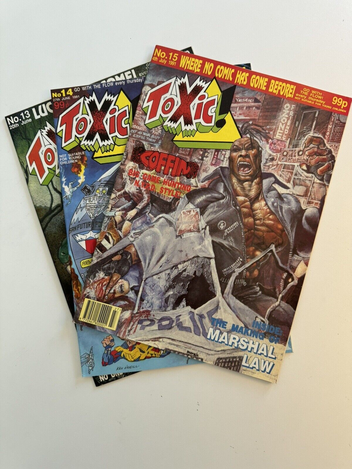 TOXIC #13 14 15 - 1991 Issue - Lot of 3 Magazines