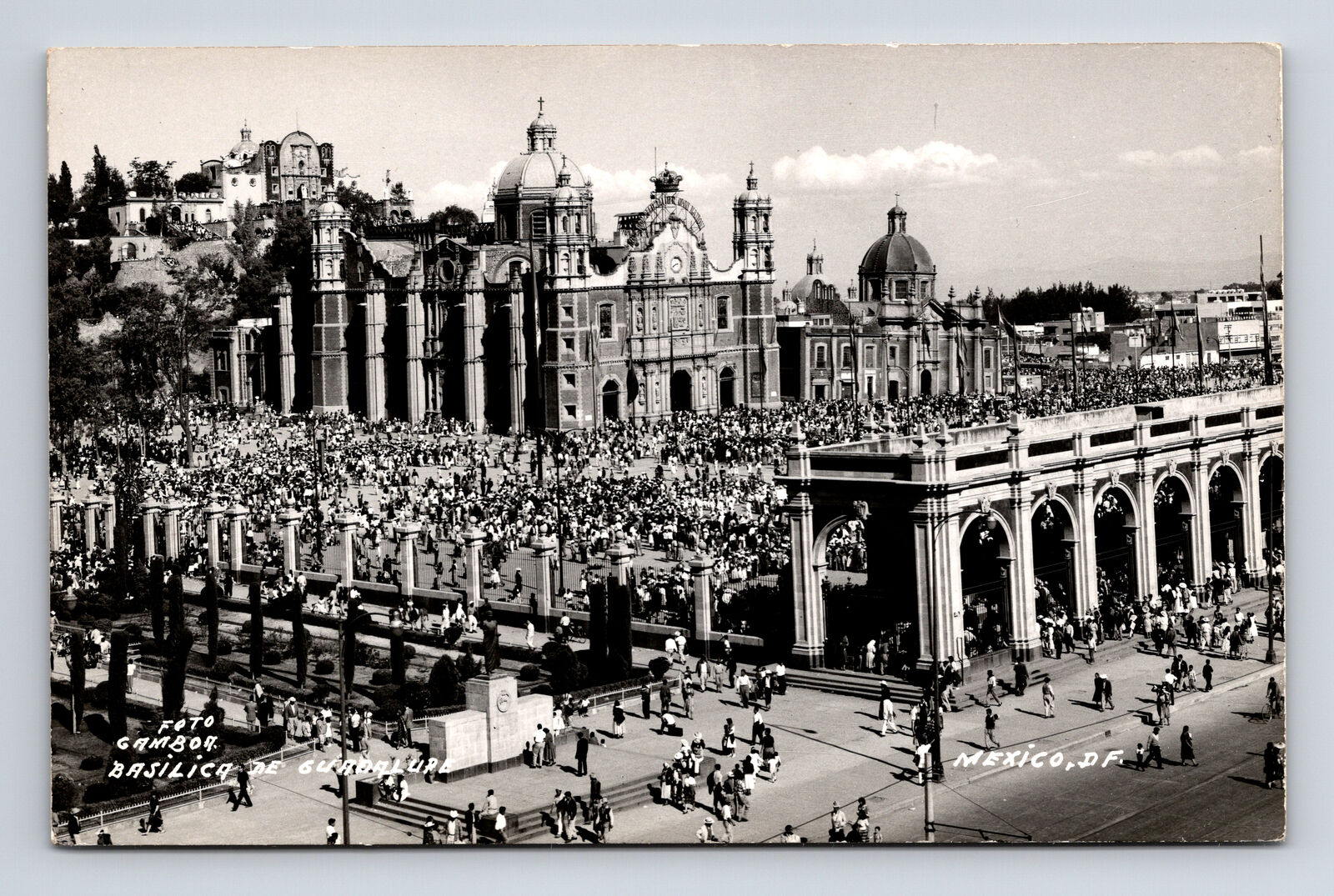 RPPC Basilica de Guadalupe Mexico City Real Photo Postcard