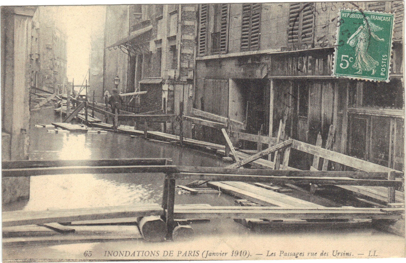 75 - CPA - Floods de Paris - January 1910 - All Passages Rue Des Ursini