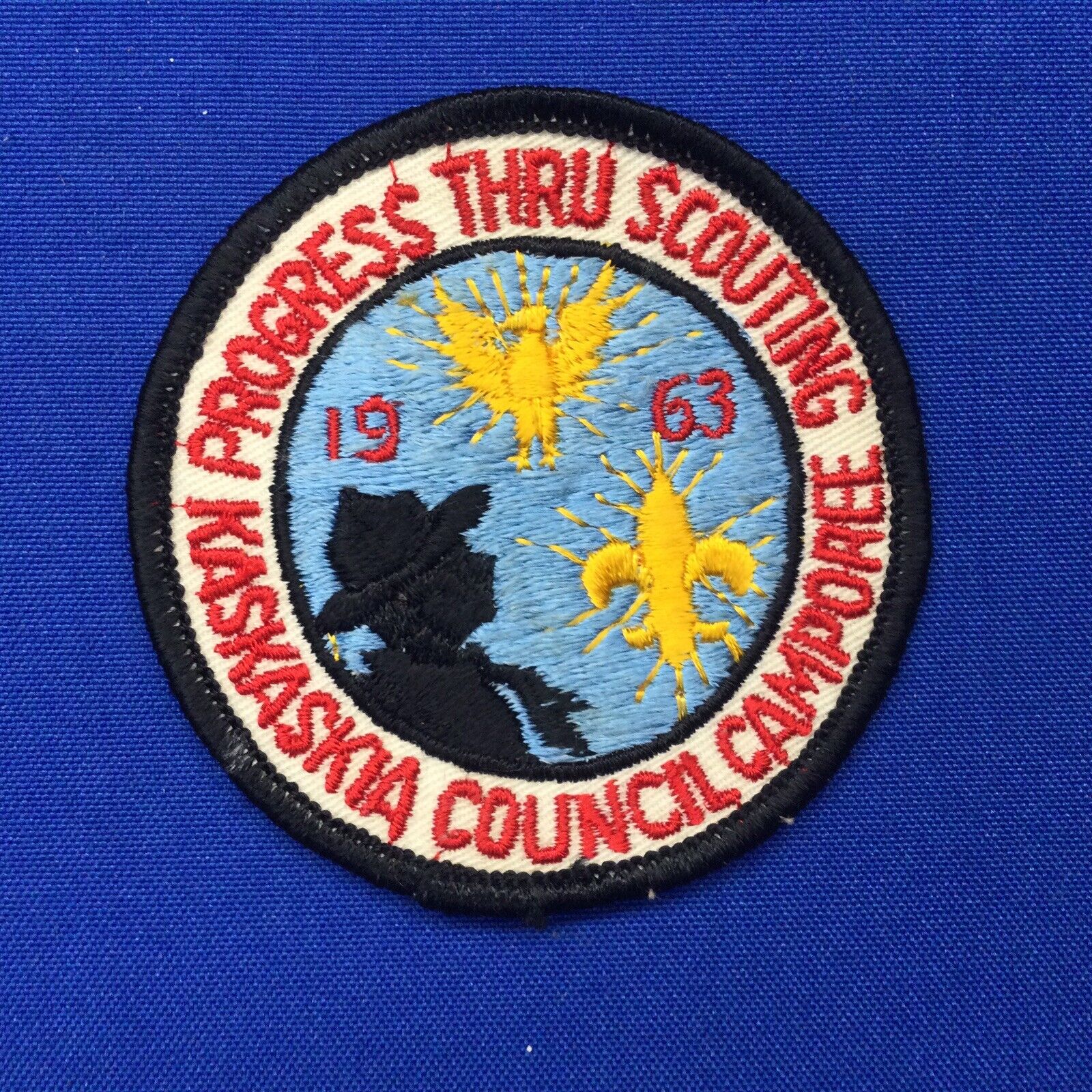 Boy Scout 1963 Kaskaskia Council Camporee Patch 245B1