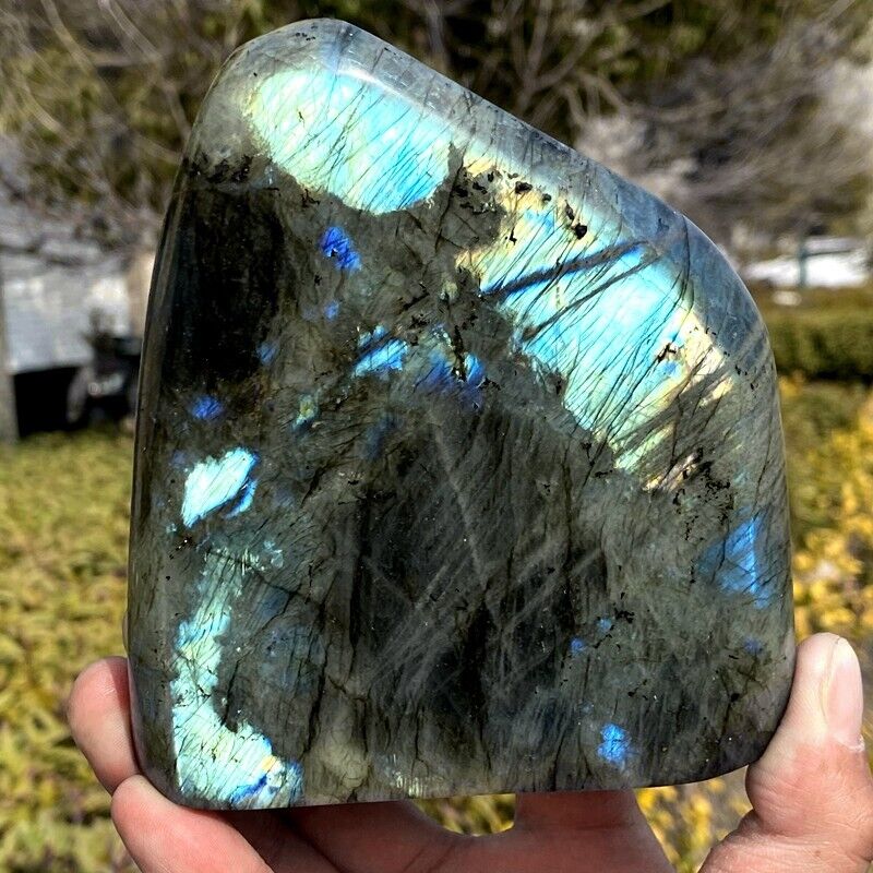 3.06LB  Natural Gorgeous Labradorite Quartz Crystal Stone Specimen Healing