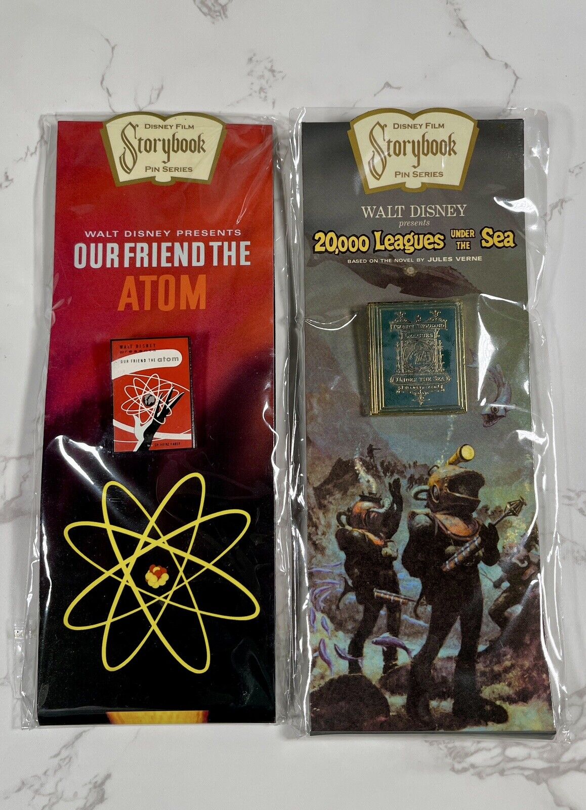 Disney Storybook Pin Series Our Friend the Atom & 20,000 Leagues Under The Sea