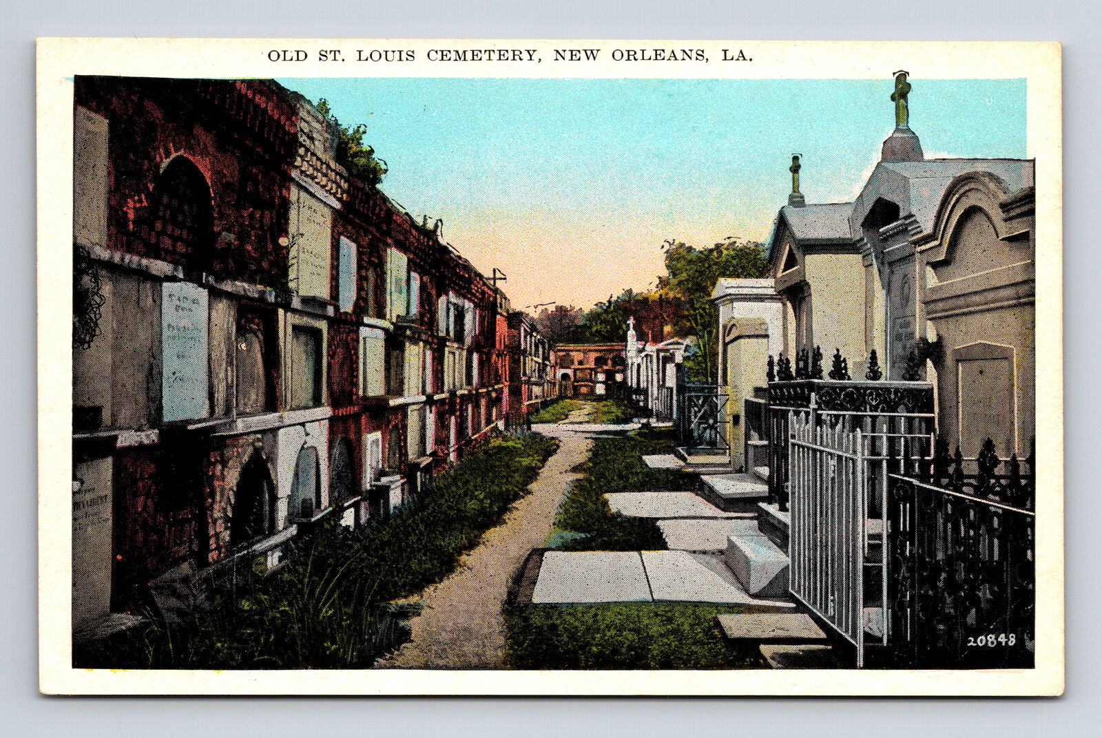 Old St. Louis Cemetery New Orleans Louisiana LA Postcard