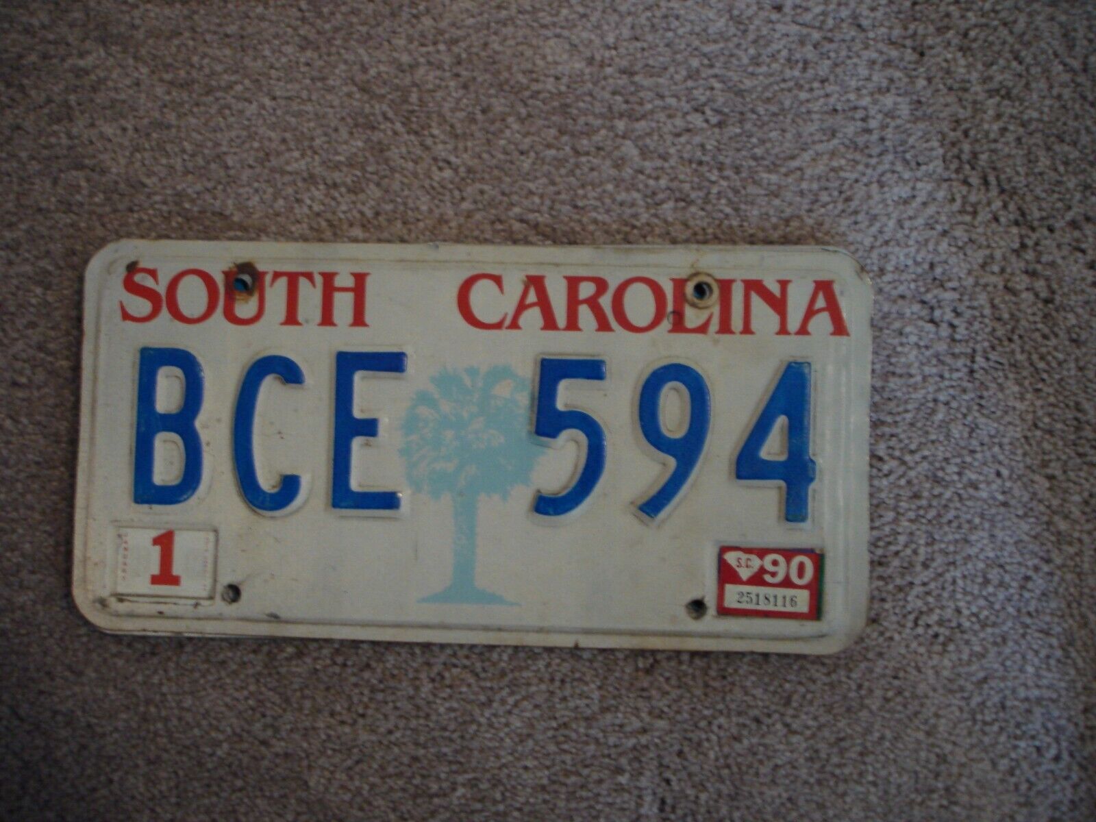 SOUTH CAROLINA PALM     LICENSE PLATE BUY ALL STATES HERE 