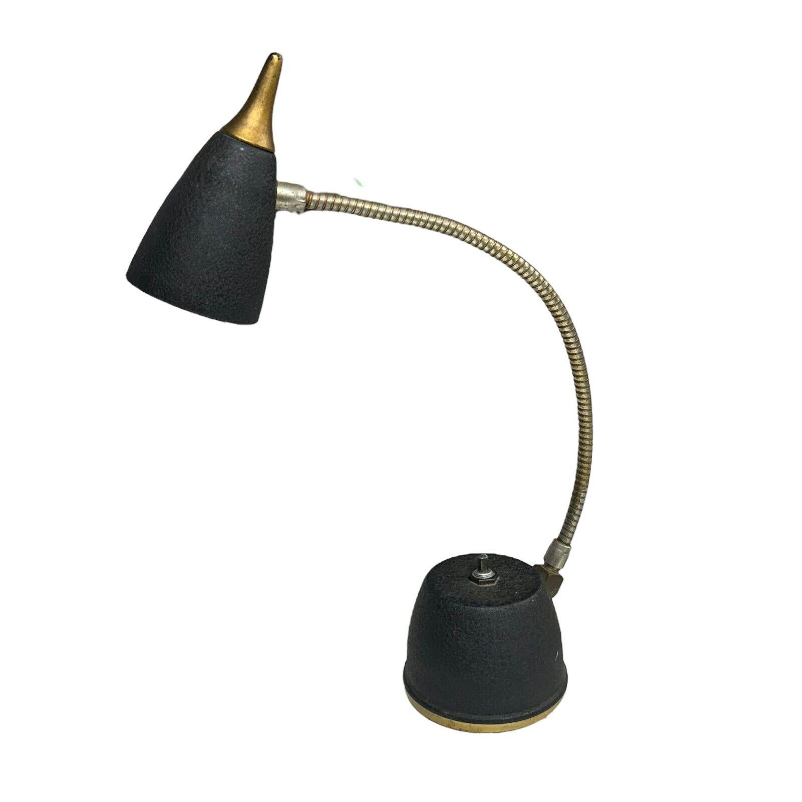 Vintage MCM Hi-Lite Eagle Goose Neck Table Desk Lamp Light NEEDS NEW SWITCH