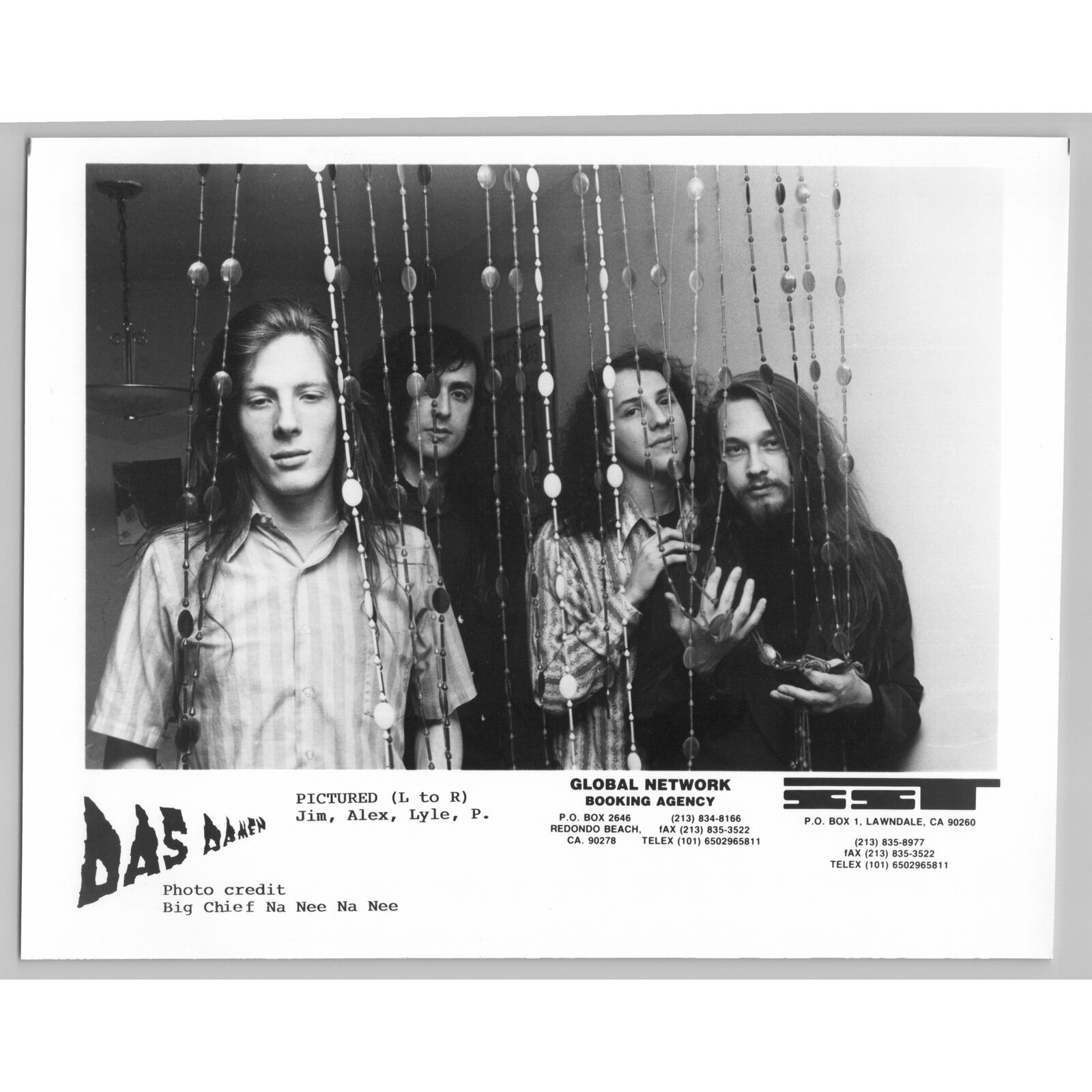 Das Damen American Quasi-Hardcore Alternative Rock Band 1980s Music Press Photo
