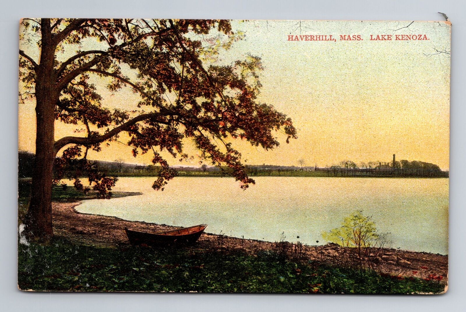 Haverhill MA- Massachusetts, Lake Kenoza, Antique, Vintage Souvenir Postcard