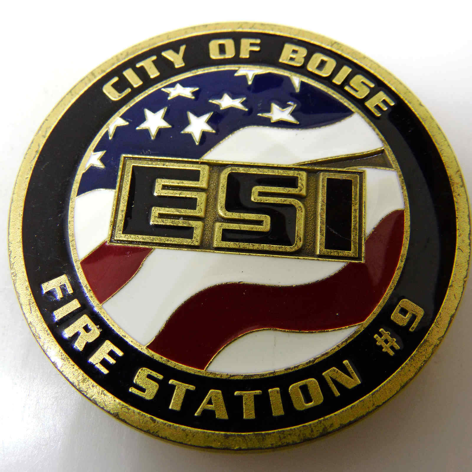 BOISE FIRE STATION #9 ESI CHALLENGE COIN