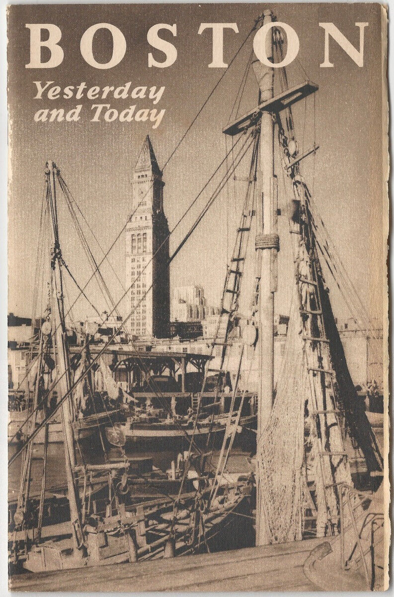 1939 Boston Yesterday & Today Tourist Guide Massachusetts Tourism Trave
