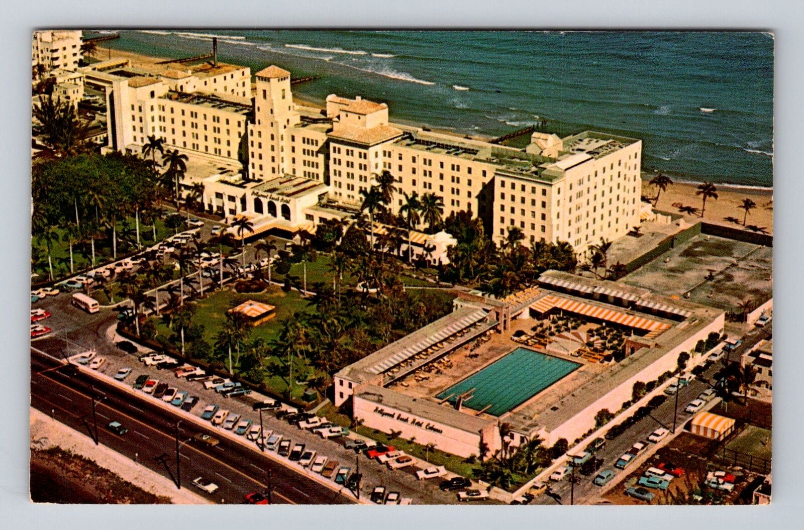 Hollywood FL-Florida, Hollywood Beach Resort, Advertising, Vintage Postcard