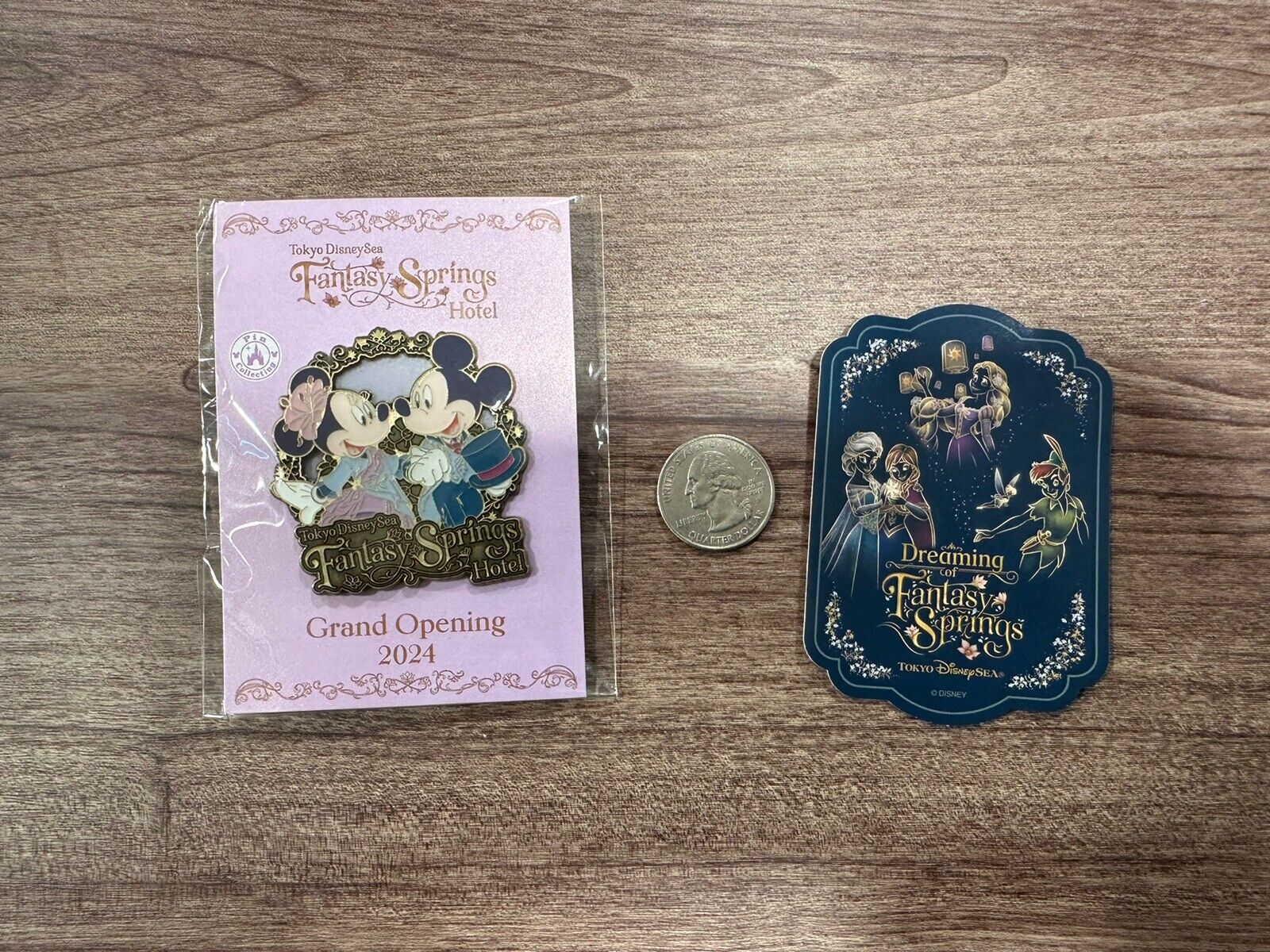 Fantasy Springs Hotel Opening Commemorative Badge Tokyo Disney Sea Not For Sale