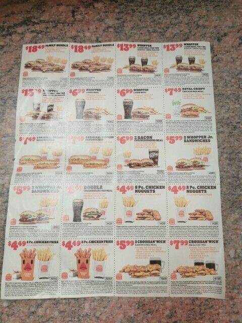 Coupon Ad EXPIRES 7/28/2024 Burger King FastFood Breakfast Croissant Fries