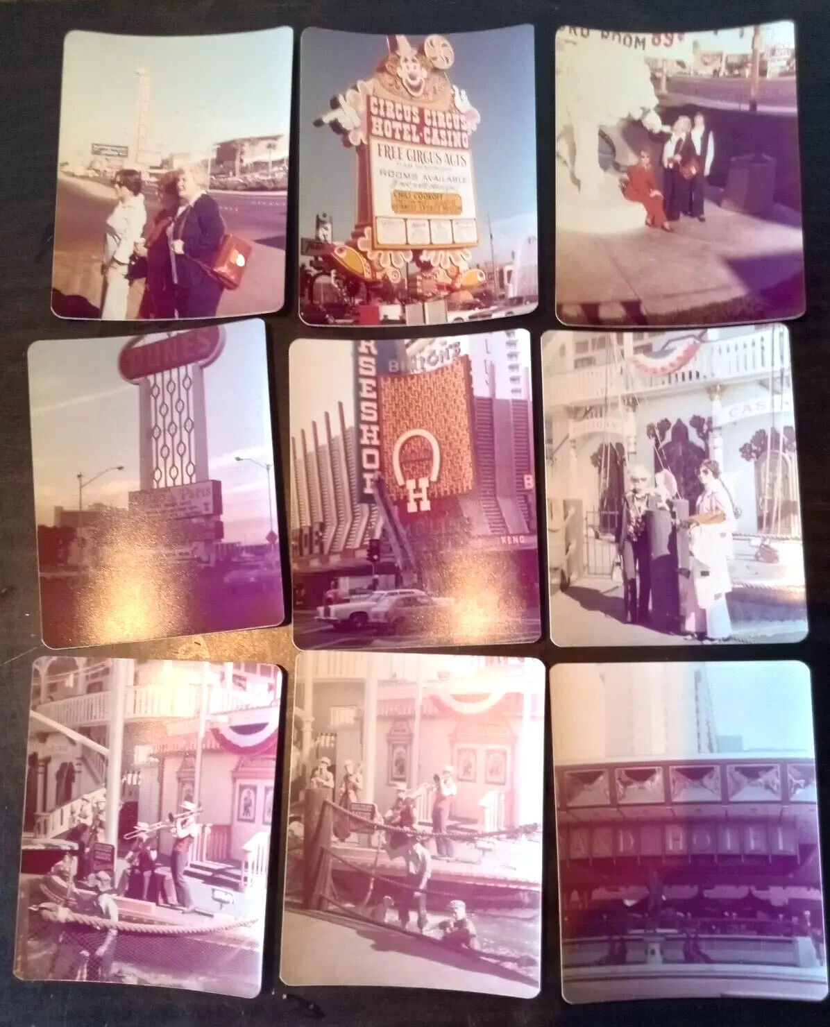 (29) Vintage Photos 1975 - 1976 Las Vegas Casinos Hotels Signs