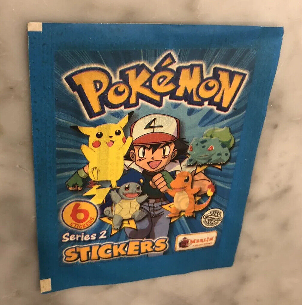 1 x Pokemon MERLIN Series 2  Sealed Sticker Pack From 2000