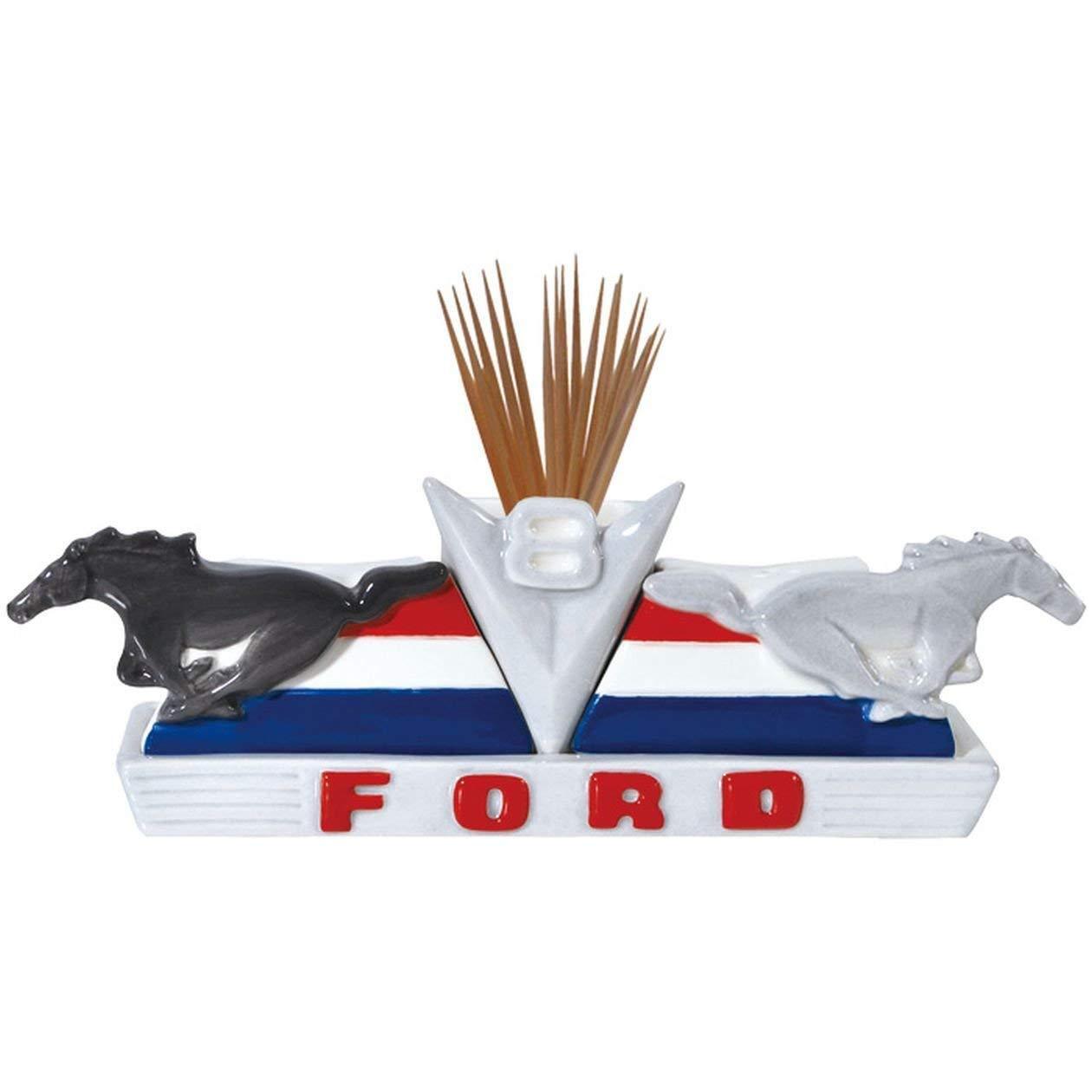 Brand New Westland Giftware Magnetic Ceramic Ford V8 Ponies Salt and Pepper 