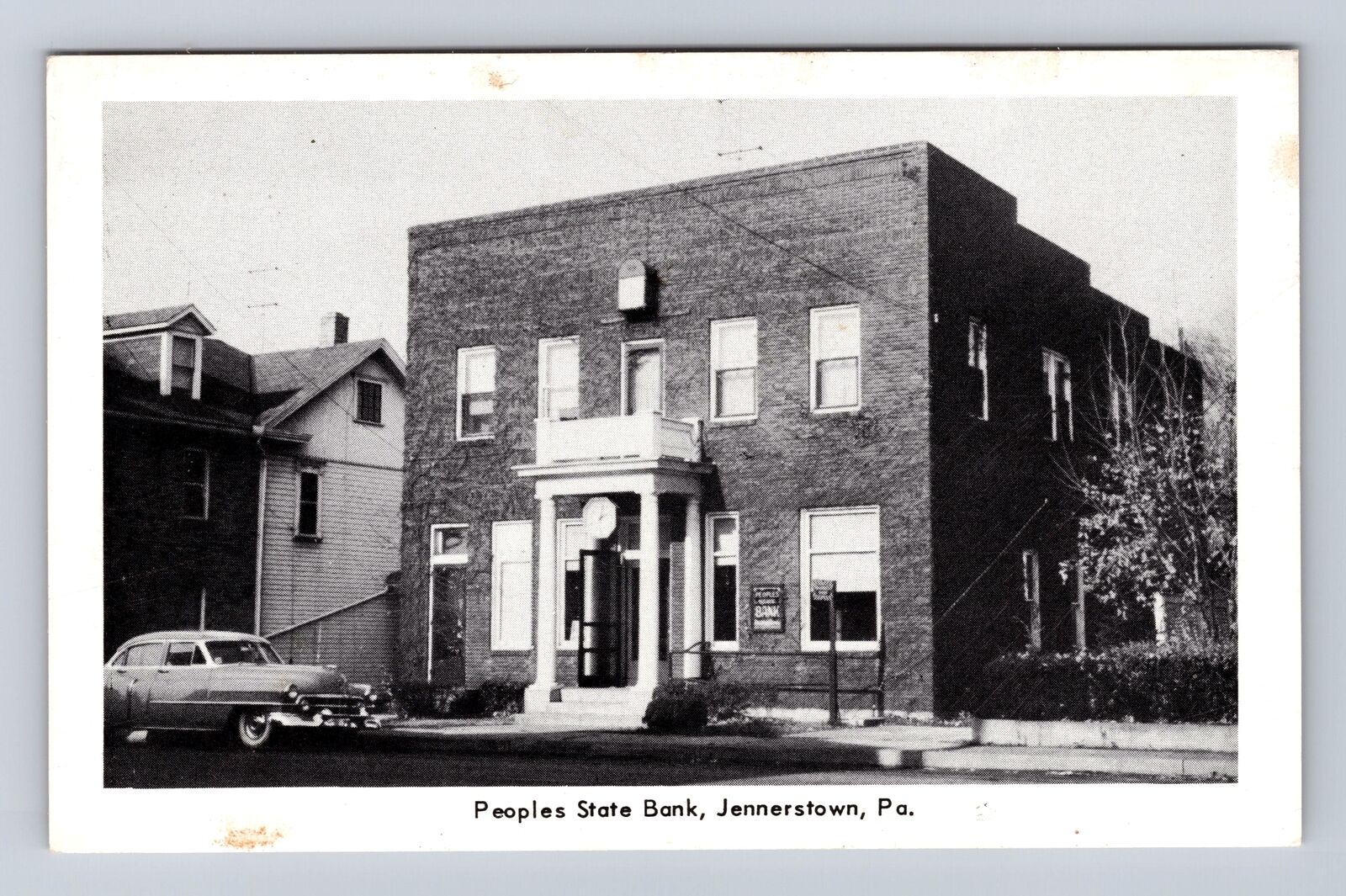 Jennerstown PA-Pennsylvania, Peoples State Bank, Antique Vintage Postcard