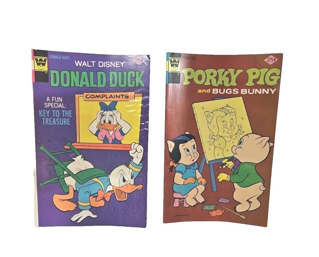 1975-76 Walt Disney Donald Duck Warner Bros Porky Pig Comics 25 Cent Originals
