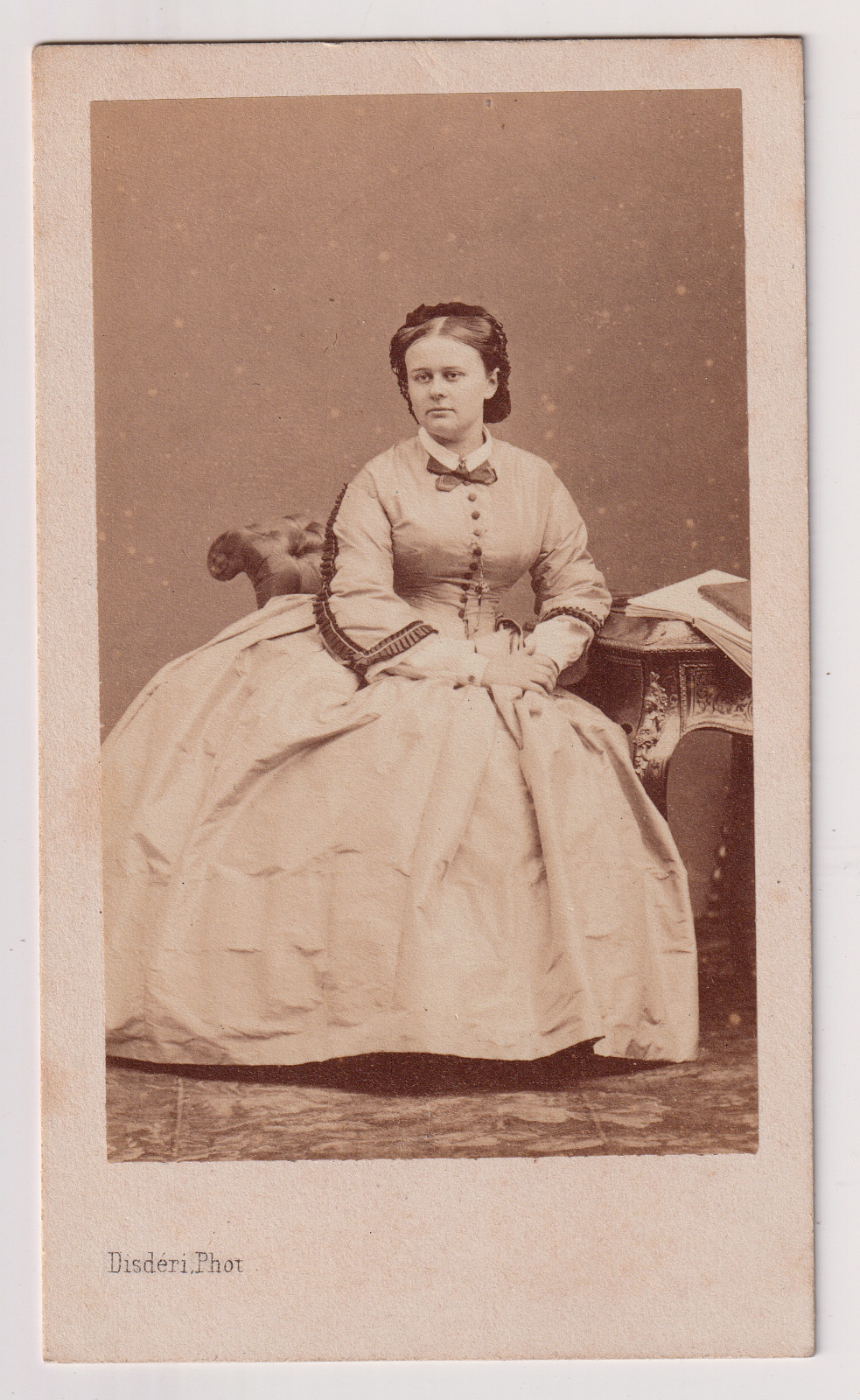 Disderi CDV in Paris - Princess Augusta Amélie Bonaparte Gabrielli c.1858/59