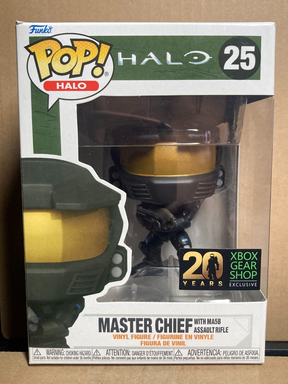 Funko POP Halo 25 XBox Gear Shop Exclusive Master Chief with MA5B Assault Rifle