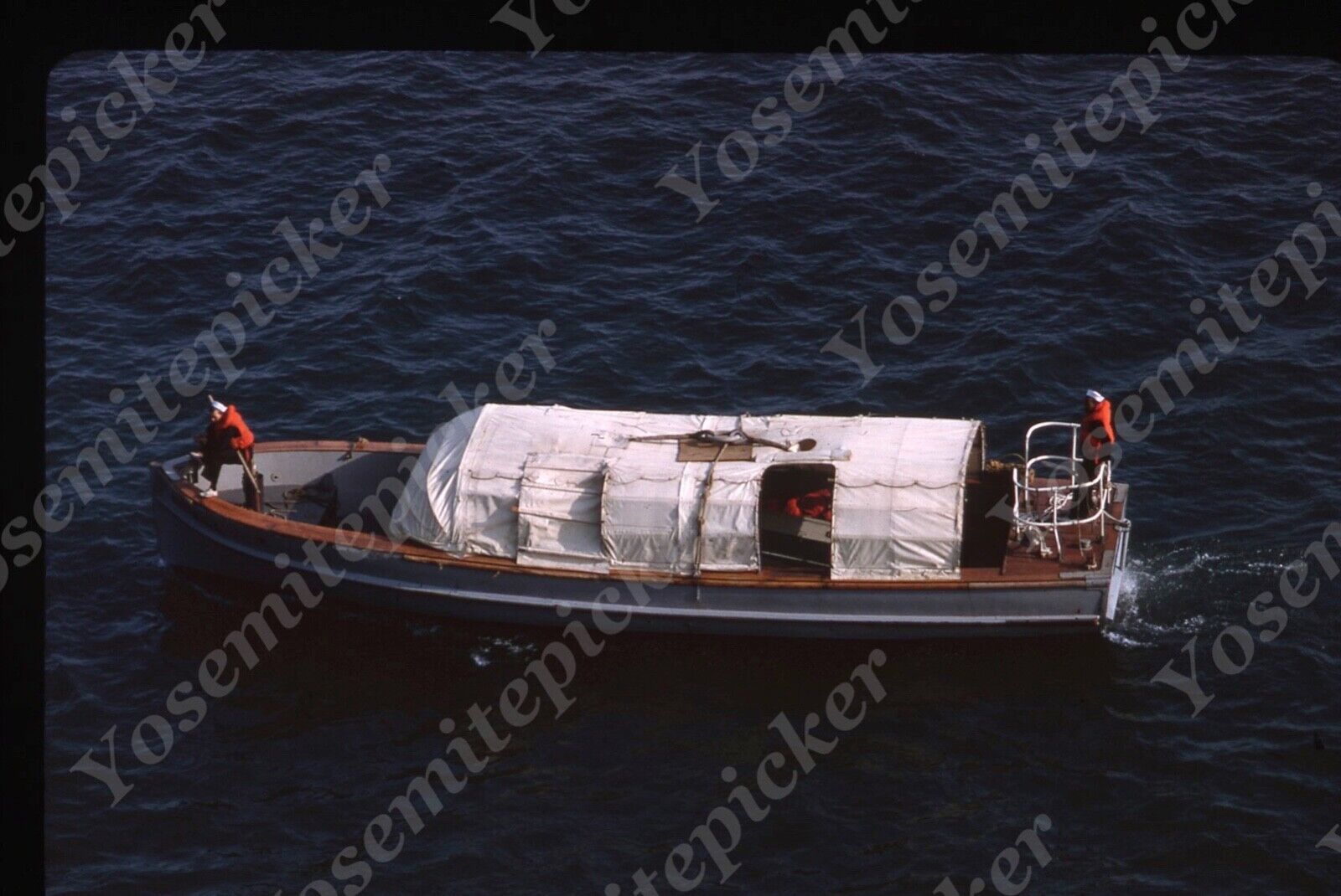 sl74  Original slide 1960’s  Vietnam covered military boat 186a