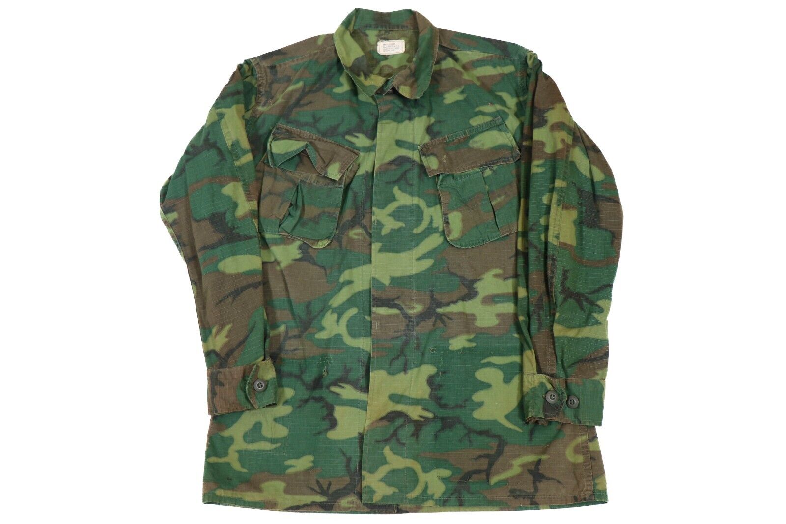 US Vietnam Era USMC 1969 ERDL Jungle Jacket Uniform Slant Pocket