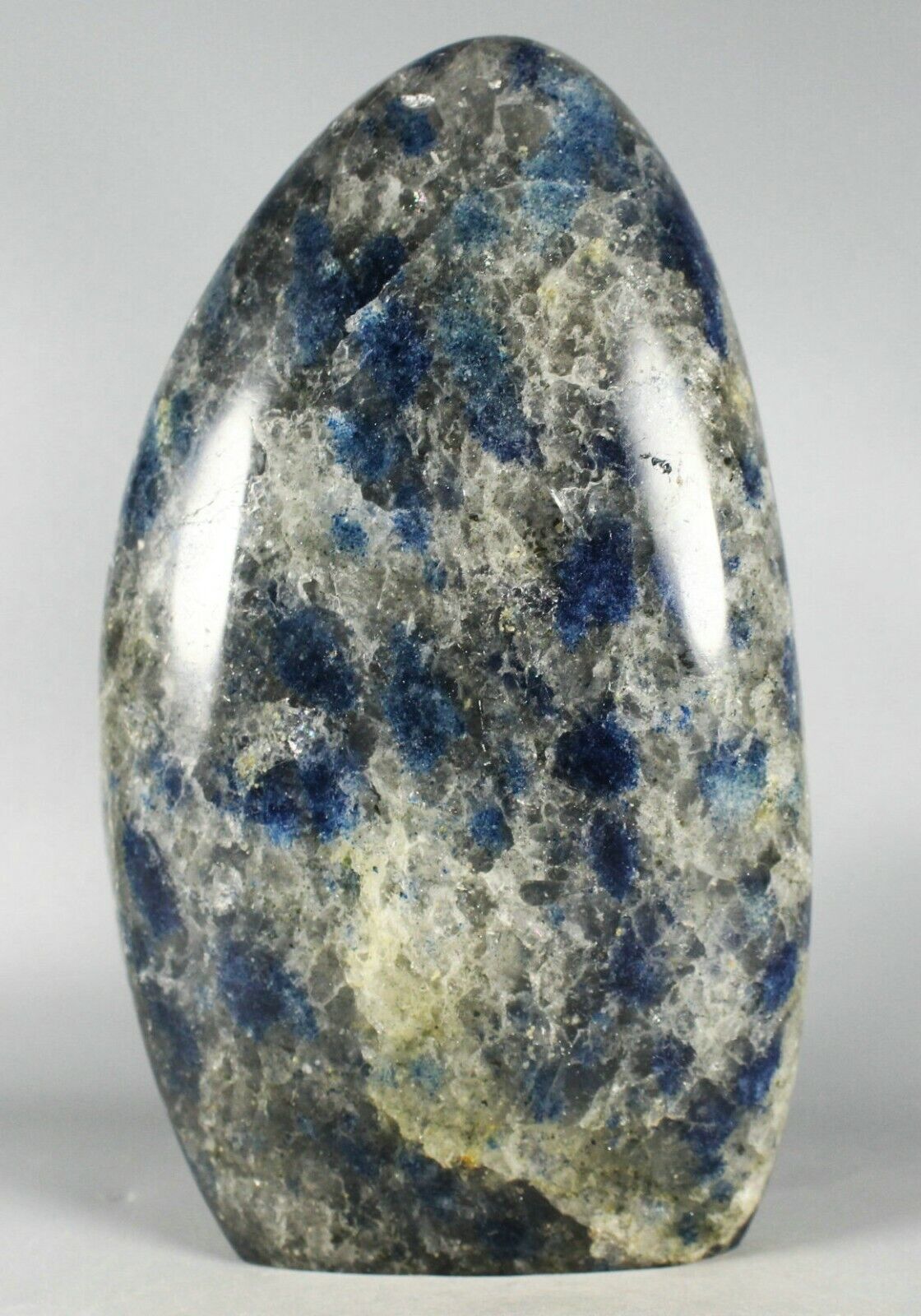 Orbicular Blue AZURITE in K2 JASPER Granite Standup Display Stone - Madagascar