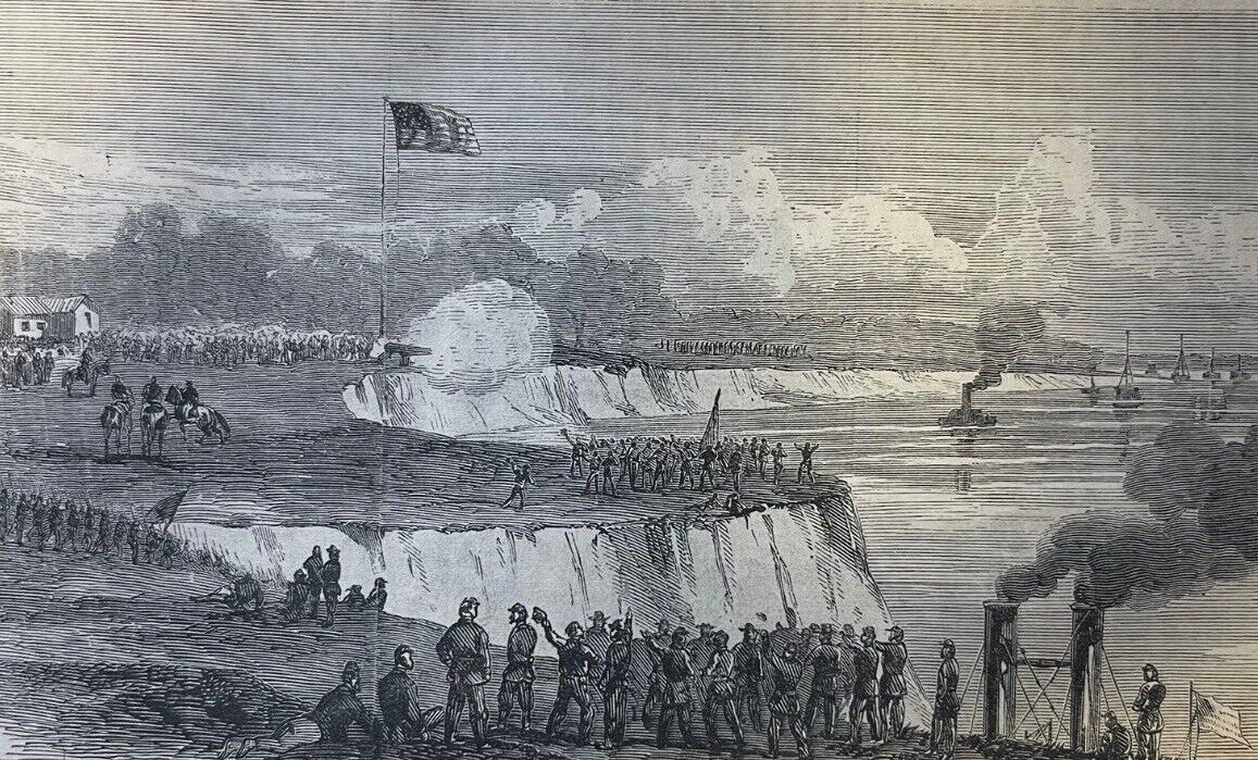 1865 Civil War Siege and Capture of Port Hudson David Farragut