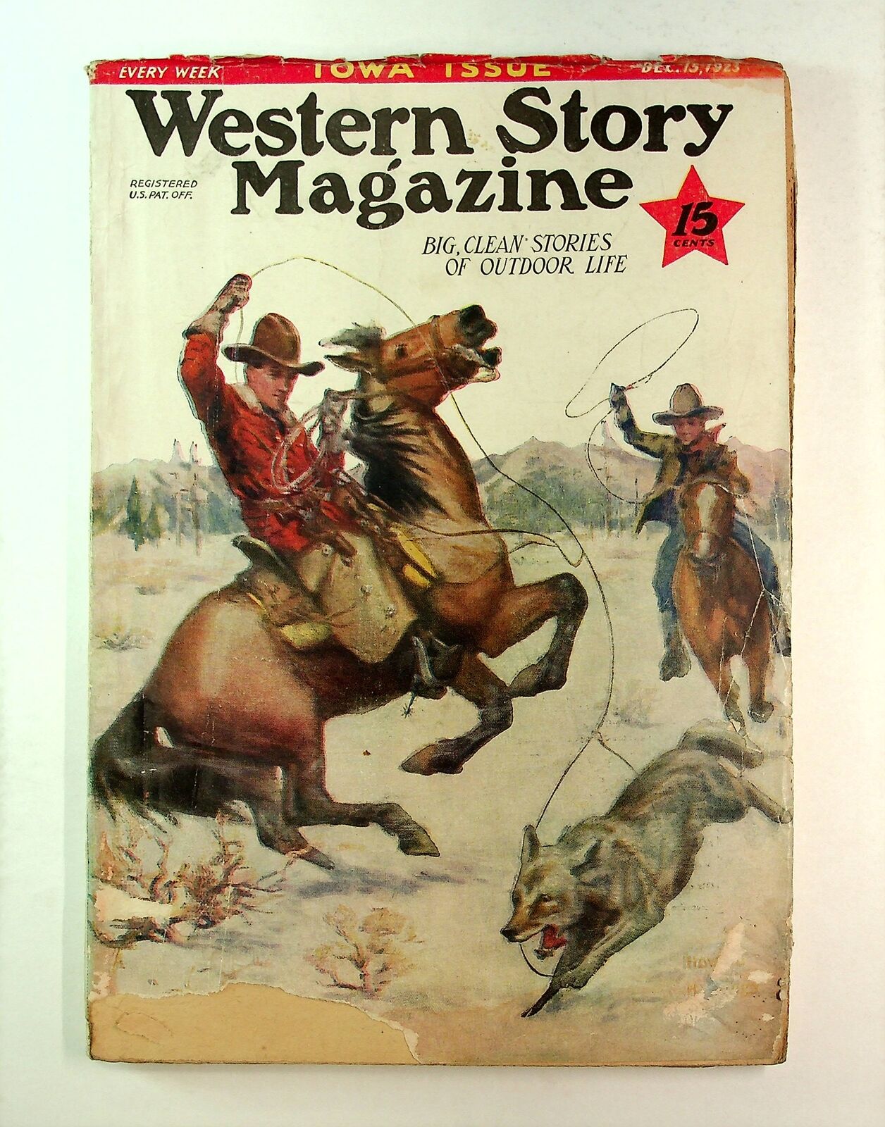 Western Story Magazine Pulp 1st Series Dec 15 1923 Vol. 39 #5 GD/VG 3.0
