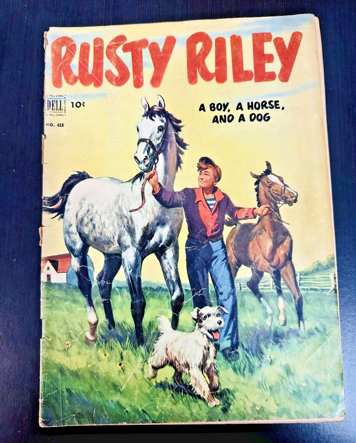 Rusty Riley-Four Color Comics- #418 1952 Dell ) Golden Age