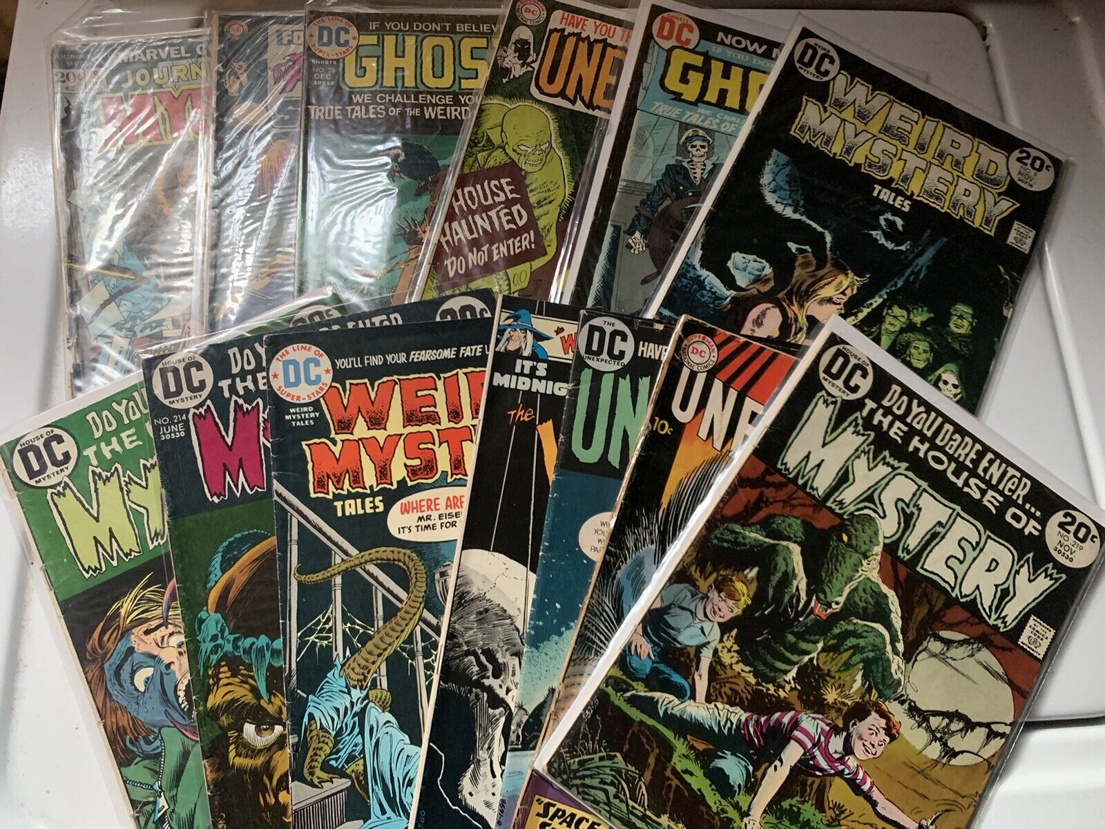 Vintage 1970’s HORROR COMICS Unexpected Ghosts Weird Mystery DC