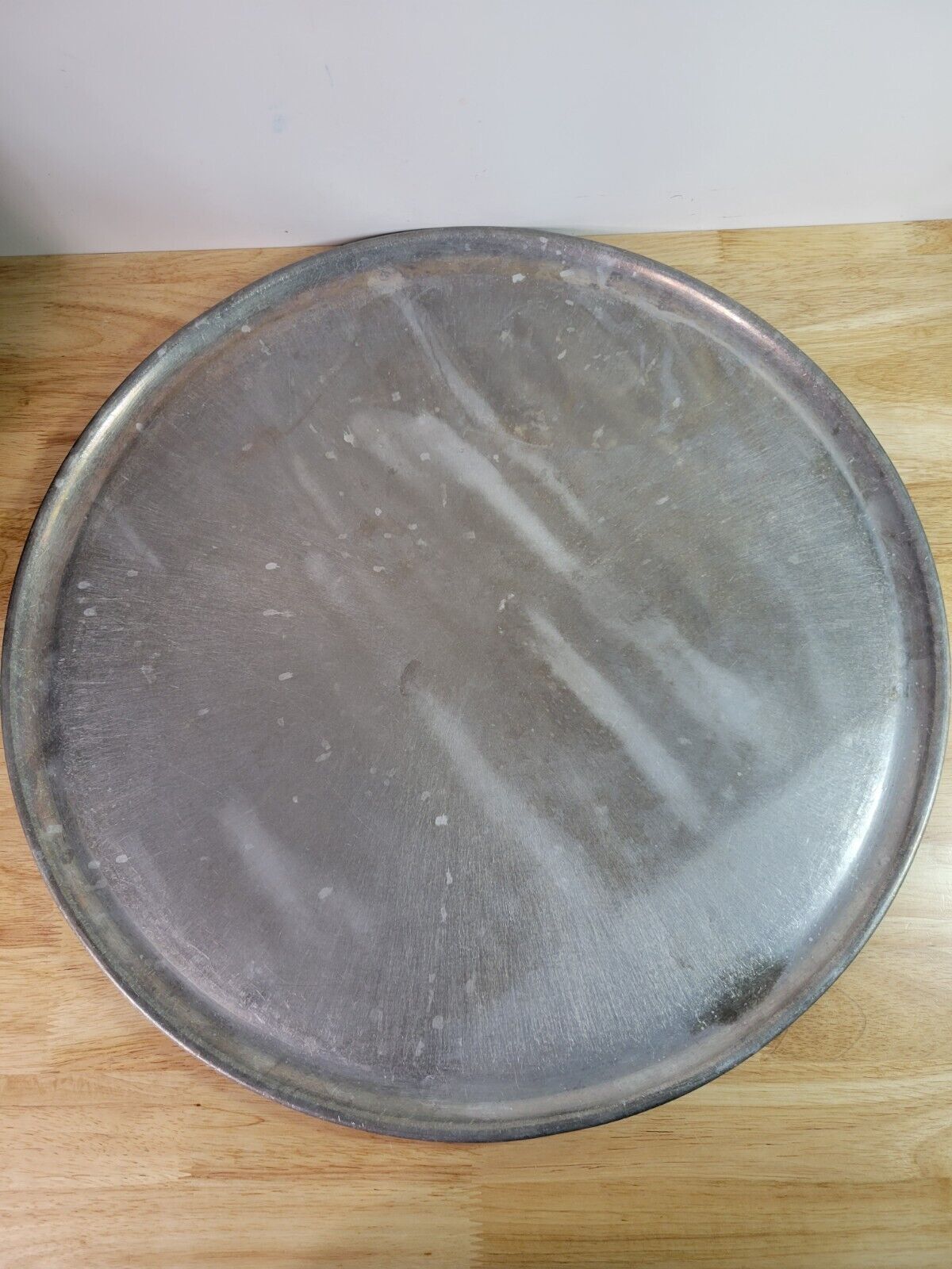 Unmarked🔥 Aluminum Vintage Pizza Pan 20 X 20 X-Large Very Strudy USED Party SZ❤
