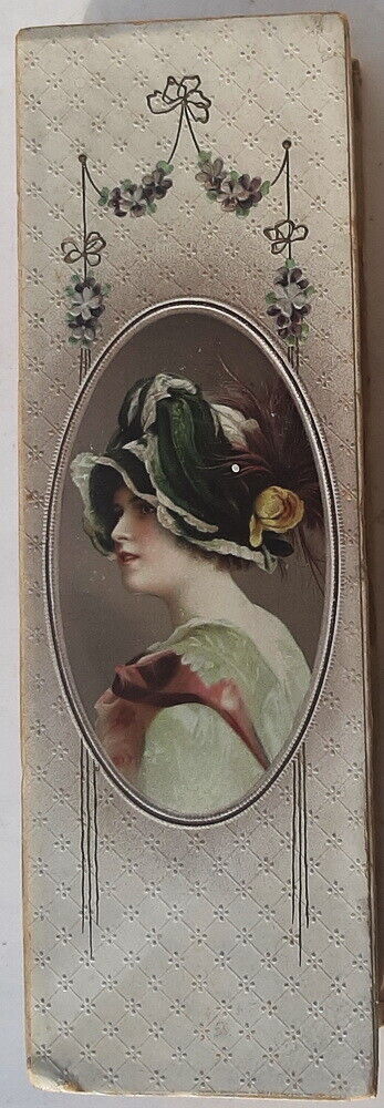 Loose-Wiles Original Victorian Pretty Lady One Pound Candy Box Interior Papers