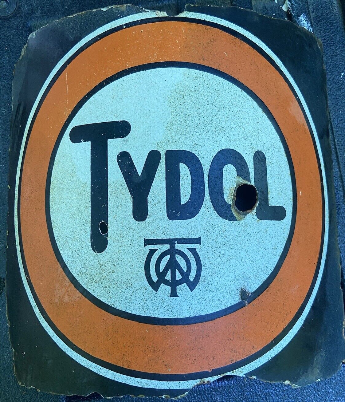Vintage Tydol Porcelain Gas Pump Sign