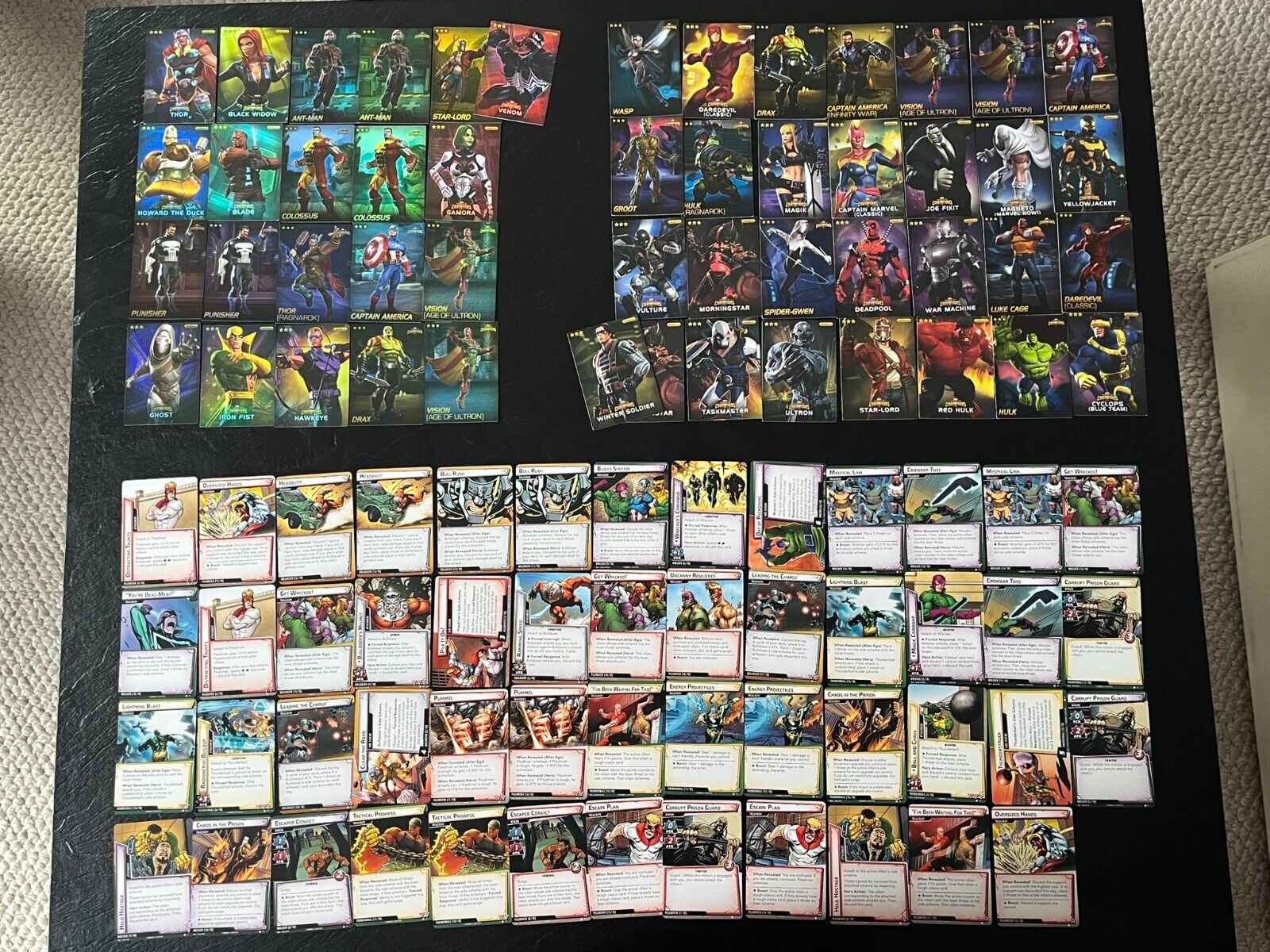 Marvel Champions & Contest of Champions Arcade 101 Total Cards - 21 Holographic