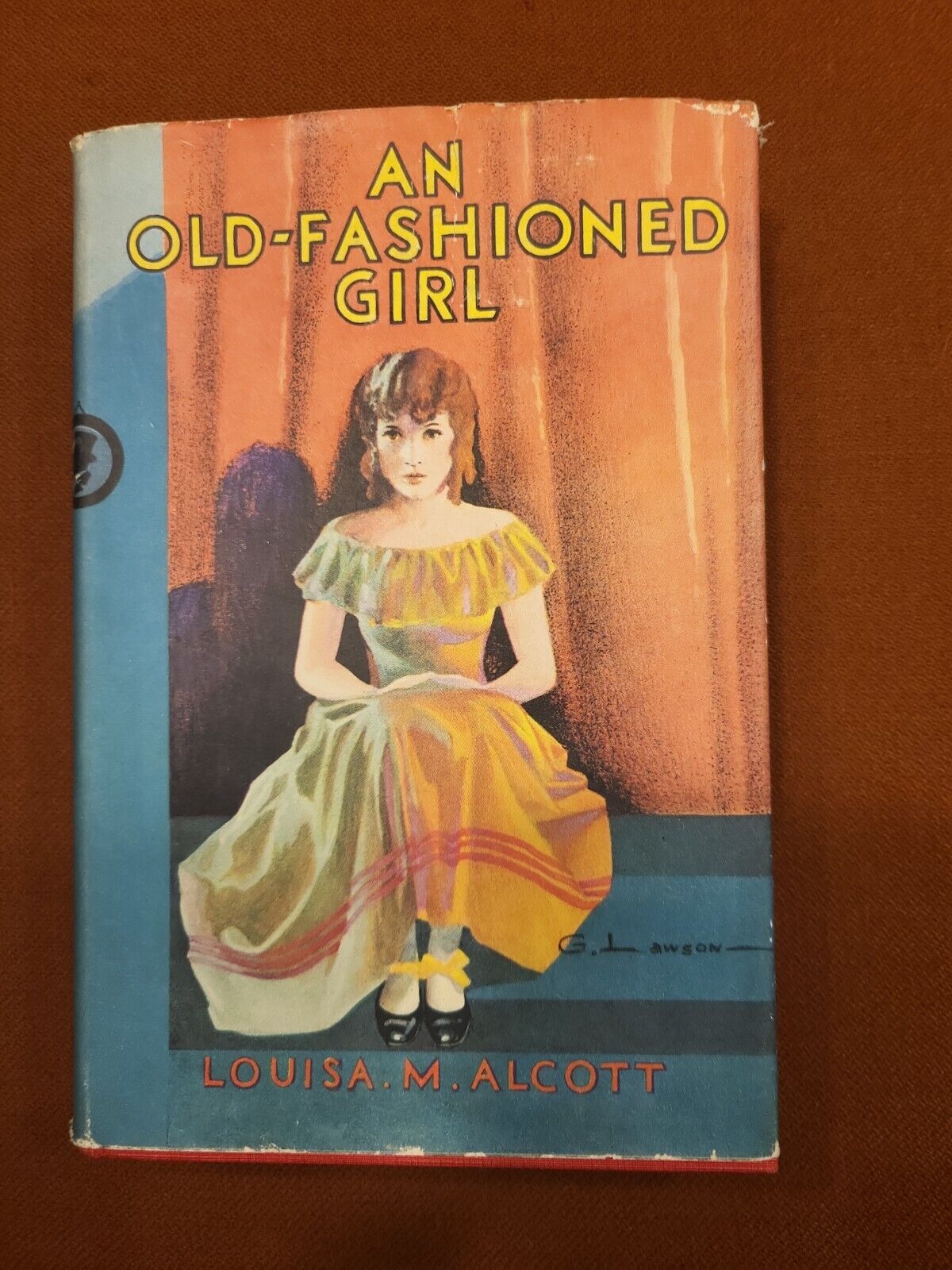 Vintage Book, An Old Fashioned Girl, Louisa M. Alcott, 1928,W/DJ  Saalfield