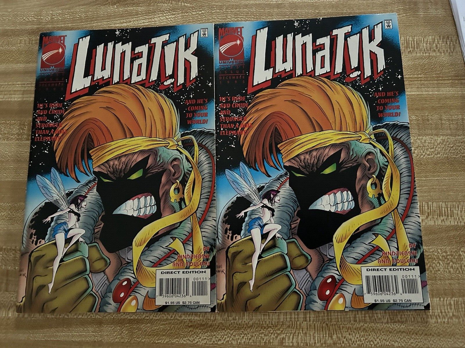 LUNATIK #1 - MARVEL COMICS 1995 - 2 ISSUES