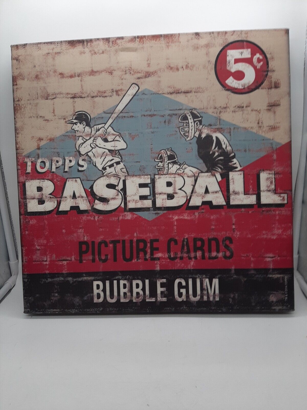 2015 Topps Baseball PICTURE CARDS Bubble Gum Vintage Retro Picture ad  16x16