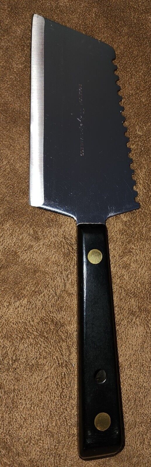ROBESON SHUR EDGE STAINLESS VINTAGE MEAT CLEAVER USA 🇺🇸 
