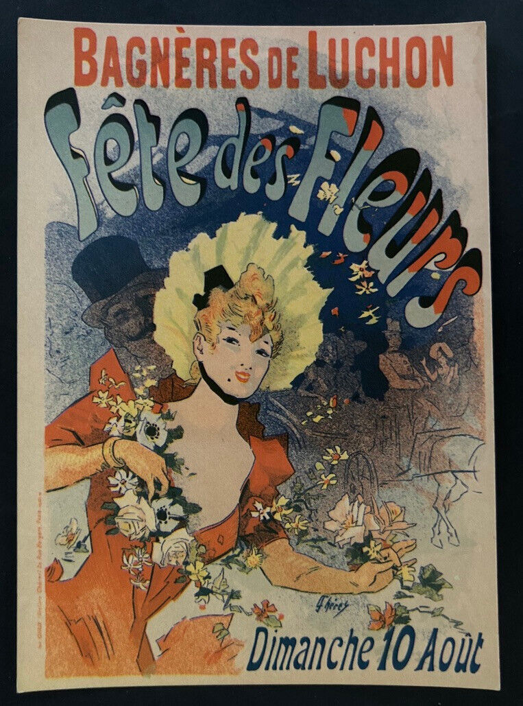 Postcard Signed Jules Cheret - Fete des Fleurs
