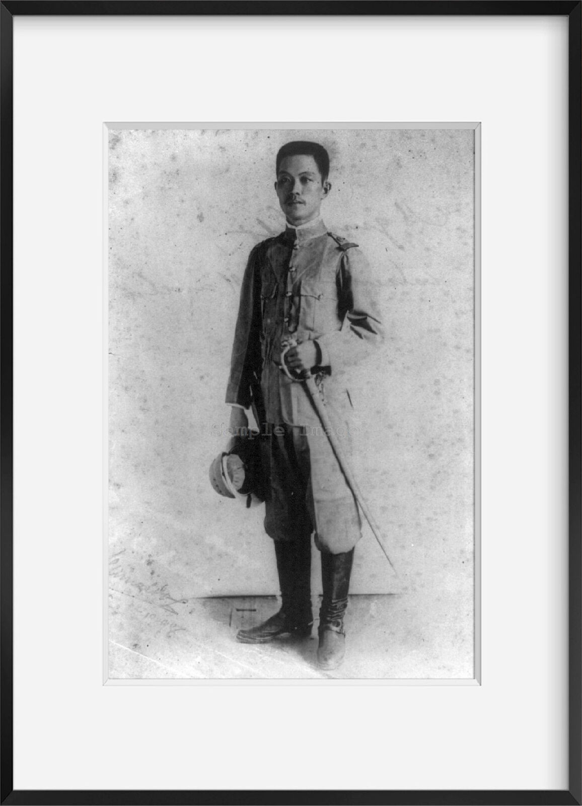 Photo: Emilio Aguinaldo,standing in uniform