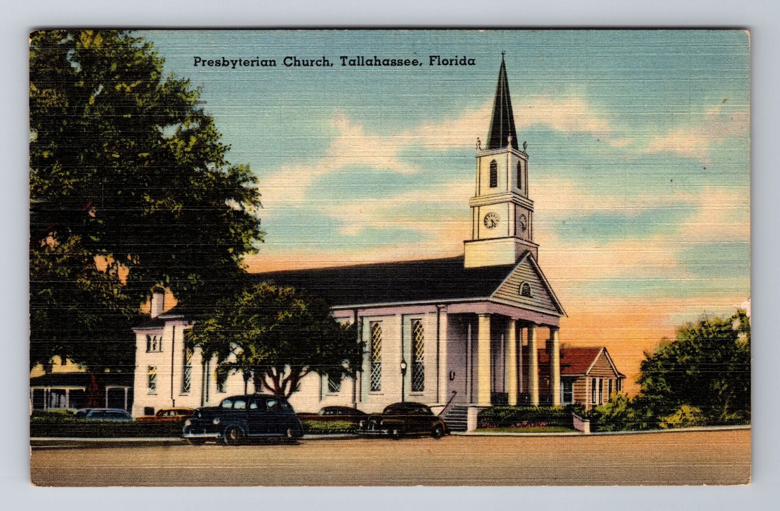 Tallahassee FL-Florida, Presbyterian Church, c1947 Antique Vintage Postcard