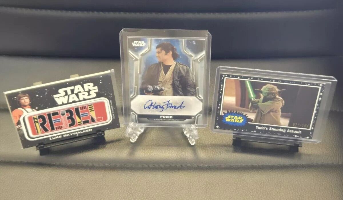 2021 Topps Star Wars Fixer Authentic Autograph A-AF 398/400 + REBEL Patch & Yoda