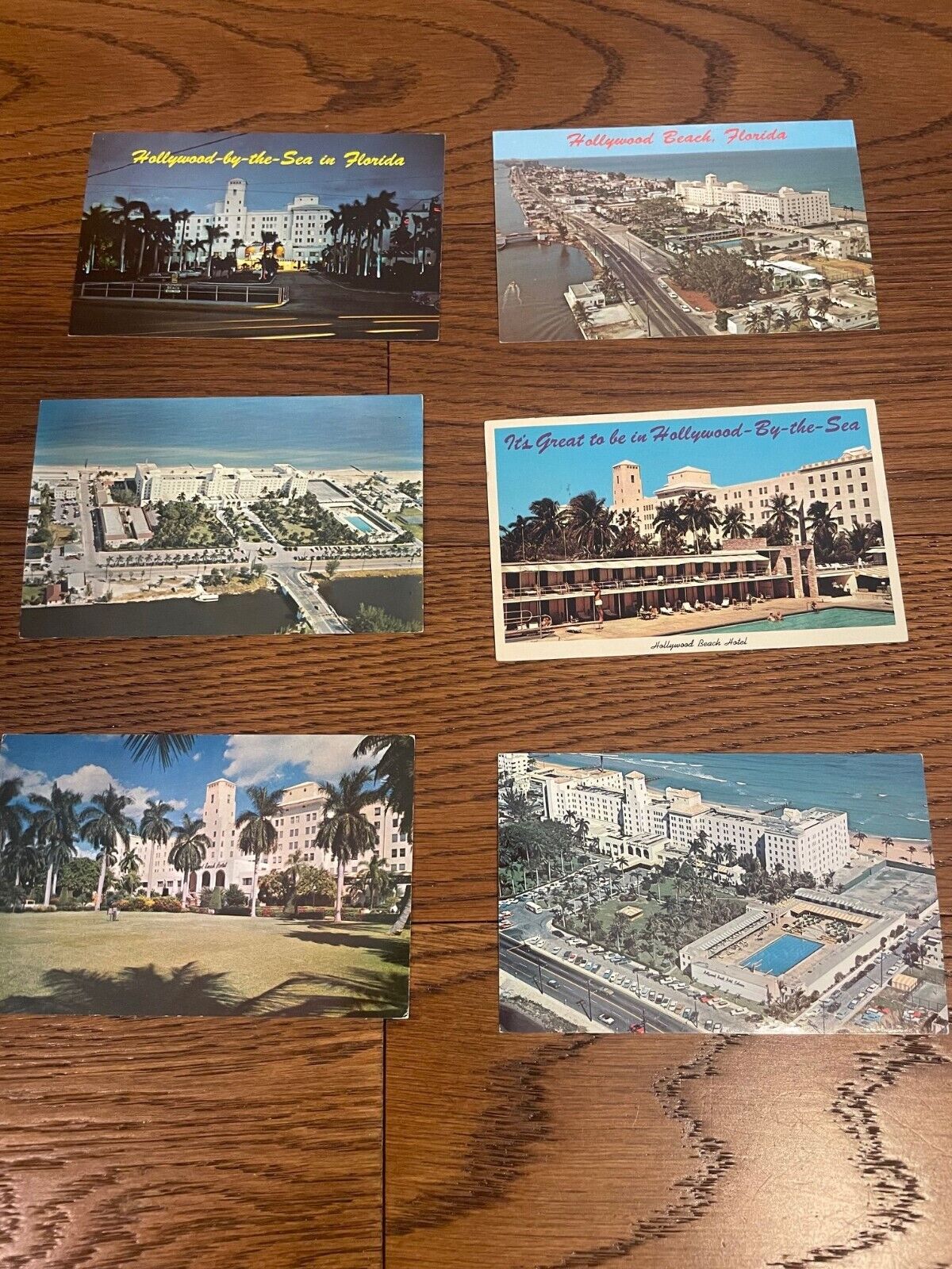Hollywood Beach Hotel Lot of 6 Postcards Florida